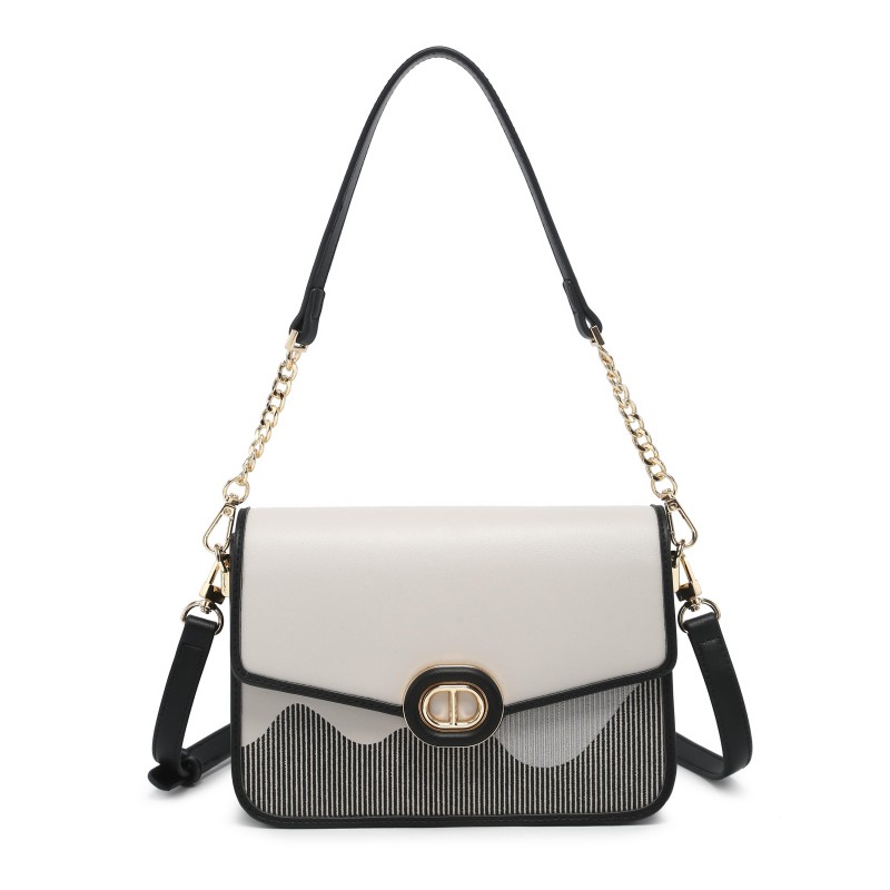 Cocoberry Mini wicker and linen blend tote bag